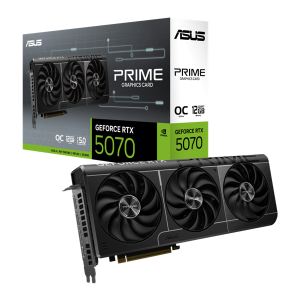 Asus Videokártya - nVidia PRIME-RTX5070-O12G (12288MB, GDDR7, 192bit, 1xHDMI, 3xDP)
