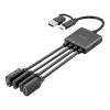 Sandberg USB Hub - USB-C/A to 2A+2C Splitter