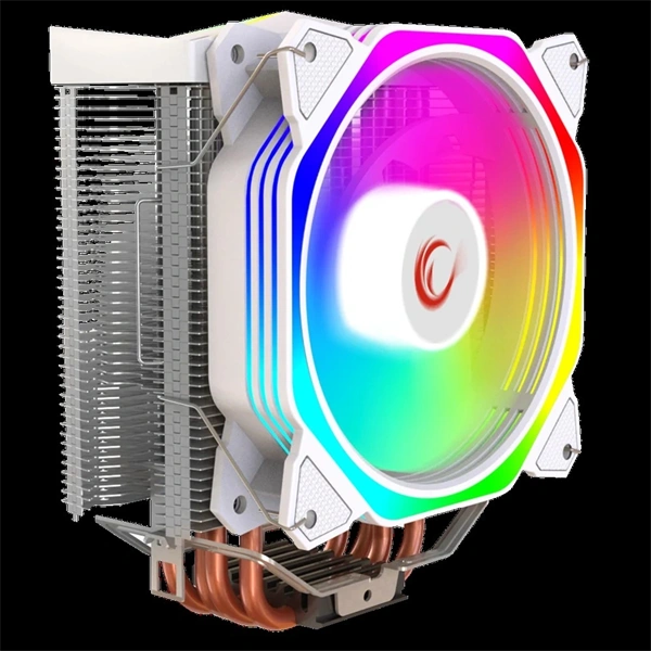 Rampage CPU Cooler - OCTAGON C50 (max 40dB, 96,84 m3/h, 4 pin csatlakozó, 12cm, A-RGB, LED, fehér)