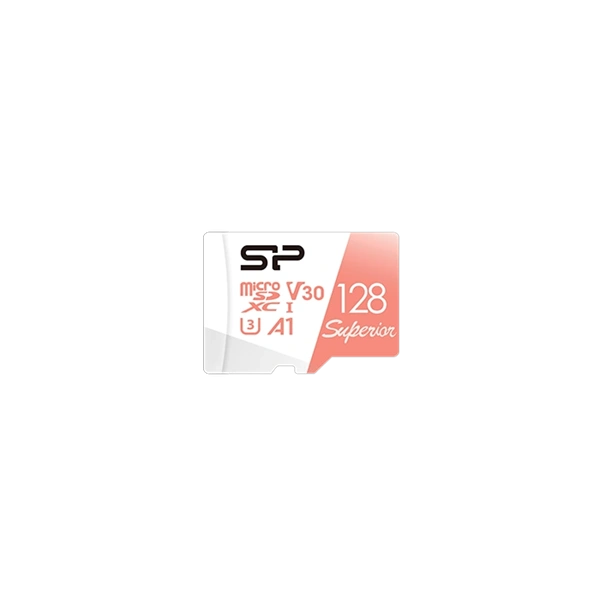 Silicon Power MicroSD kártya - 128GB microSDXC Superior A1 UHS-1 U3 + adapter