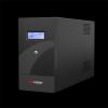 Hikvision Szünetmentes 2000VA - DS-UPS2000-R (4 Schuko, line-interaktív, USB, LCD, fekete)