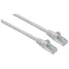 Manhattan Kábel - S/FTP Patch (RJ45 to RJ45, Cat7 kábel Cat6A moduláris csatlakozóval, 15m, szürke, réz)